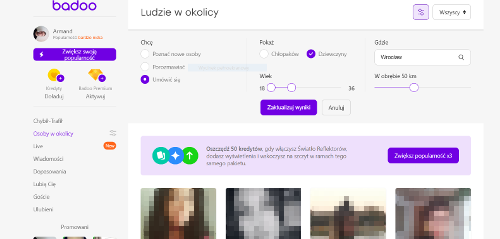 Badoo - ludzie w okolicy