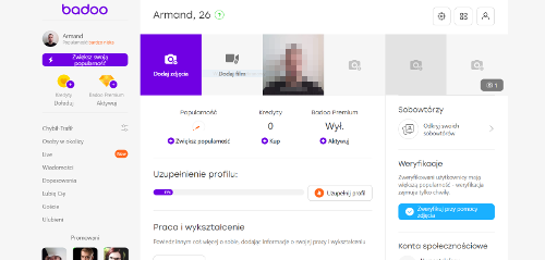 Profil na badoo